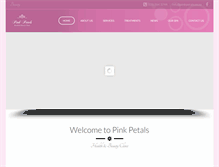 Tablet Screenshot of pinkpetals.co.za